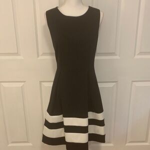 Calvin Klein black and white dress